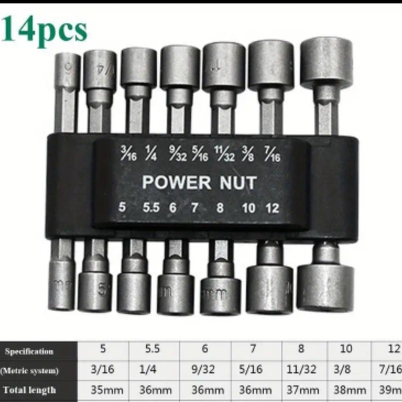 9pcs Metric Socket Set - Picture 2 of 8